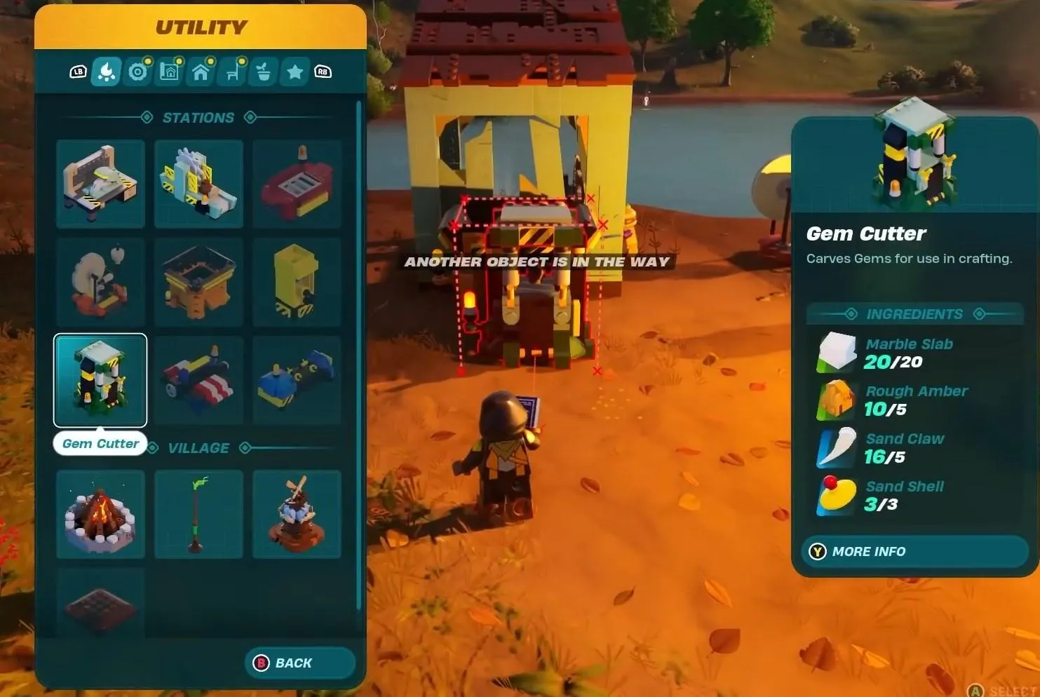 How to Get Rough Amber and Craft Cut Amber in LEGO Fortnite