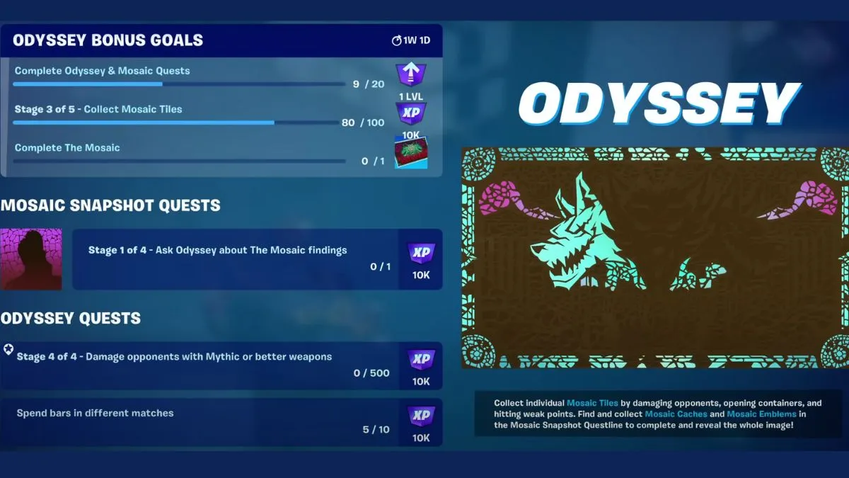 Odyssey Quest in Fortnite