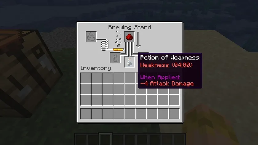 Longer Lasting Potion of Weakness