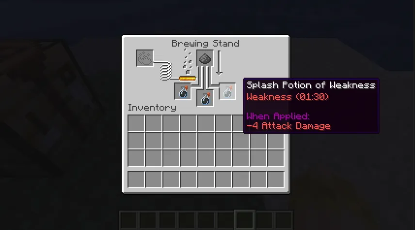 Splash Potion of Weakness