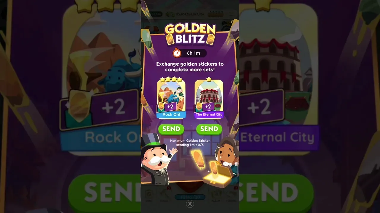 Monopoly GO! Golden Blitz Schedule For December 2023