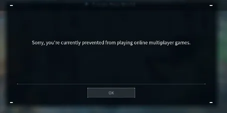 What is the "Sorry, You're Currently Prevented From Playing" Error in Palworld?