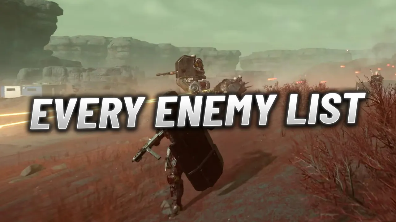 Every Enemy Type in Helldivers 2