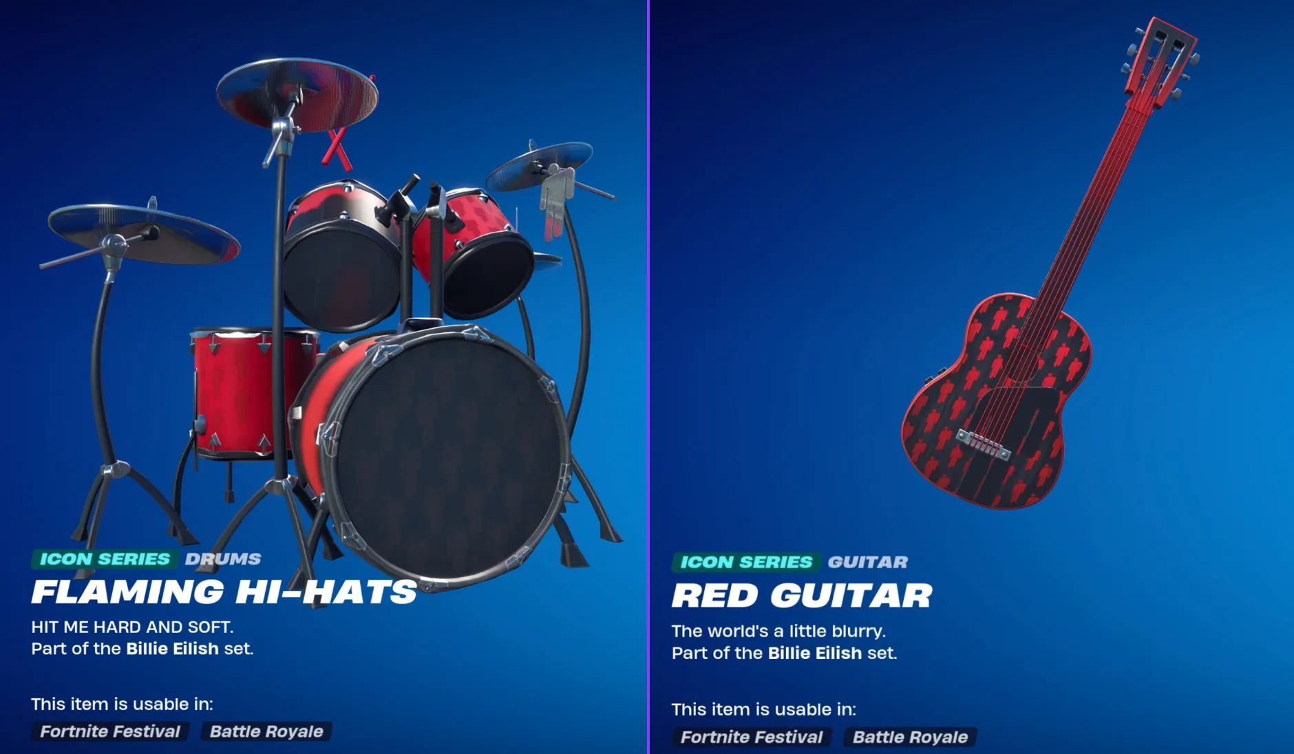 Fortnite Leaks: новый скин и набор Red Roots для Билли Эйлиш