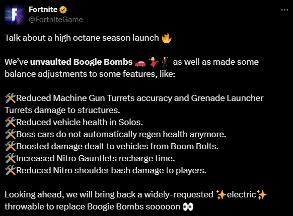 Fortnite Hotfix May 30 Patch Notes