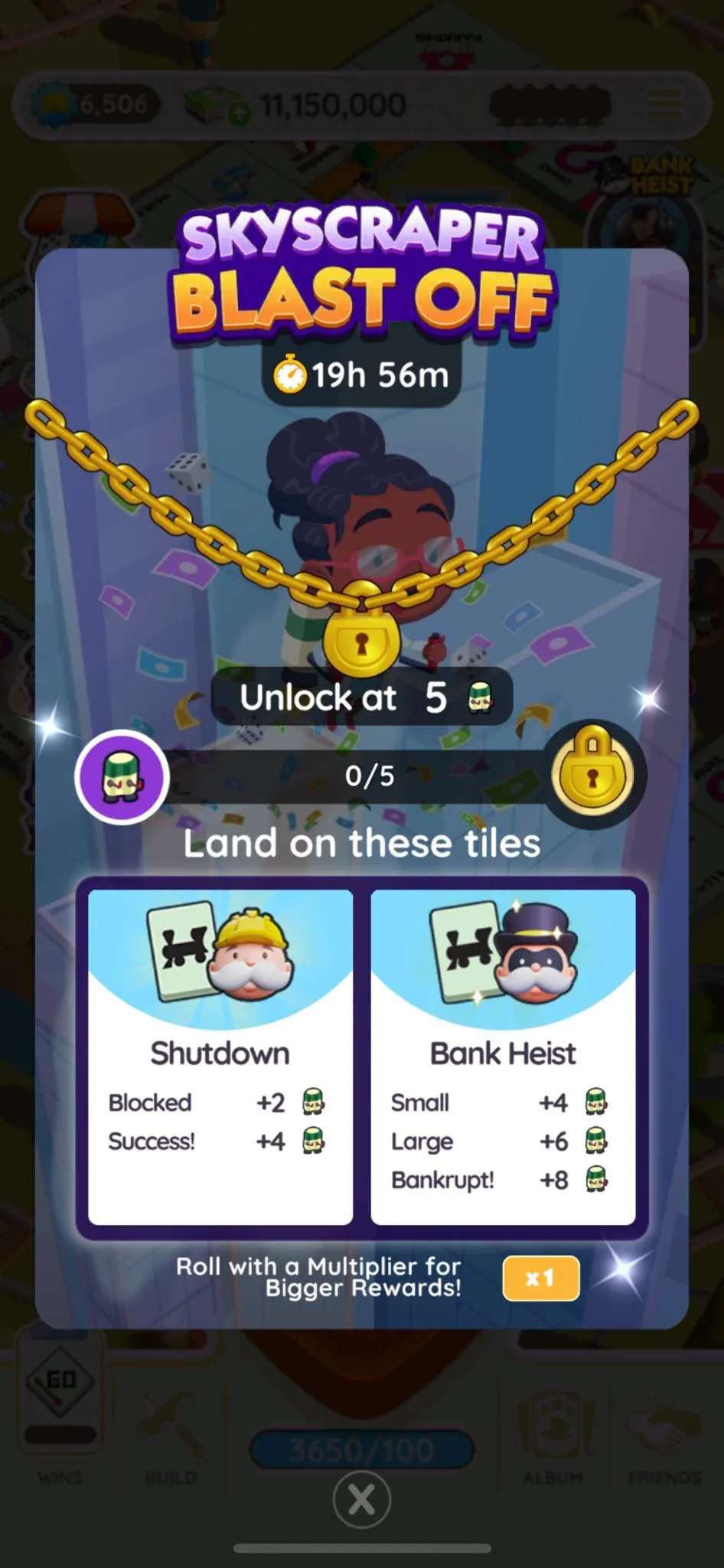 Monopoly GO: Skyscraper Blast Off Rewards & Milestones