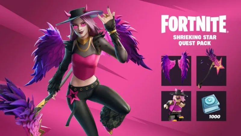 Fortnite: How to Get Shrieking Star Quest Pack