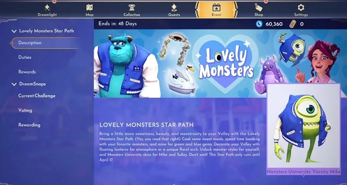 Disney Dreamlight Valley Lovely Monster Star Path Complete Guide 1.jpg