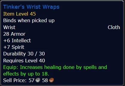 Tinker's Wrist Wraps