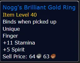 Nogg's Brilliant Gold Ring