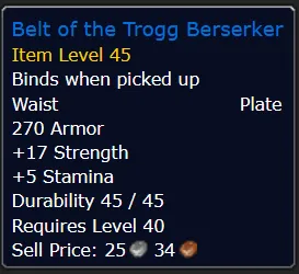 Belt of the Trogg Berserker