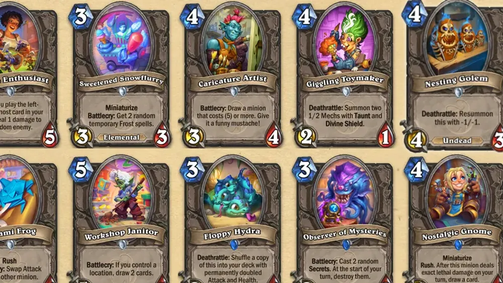 Hearthstone All New Neutral Cards in Whizbang's Workshop Explained
