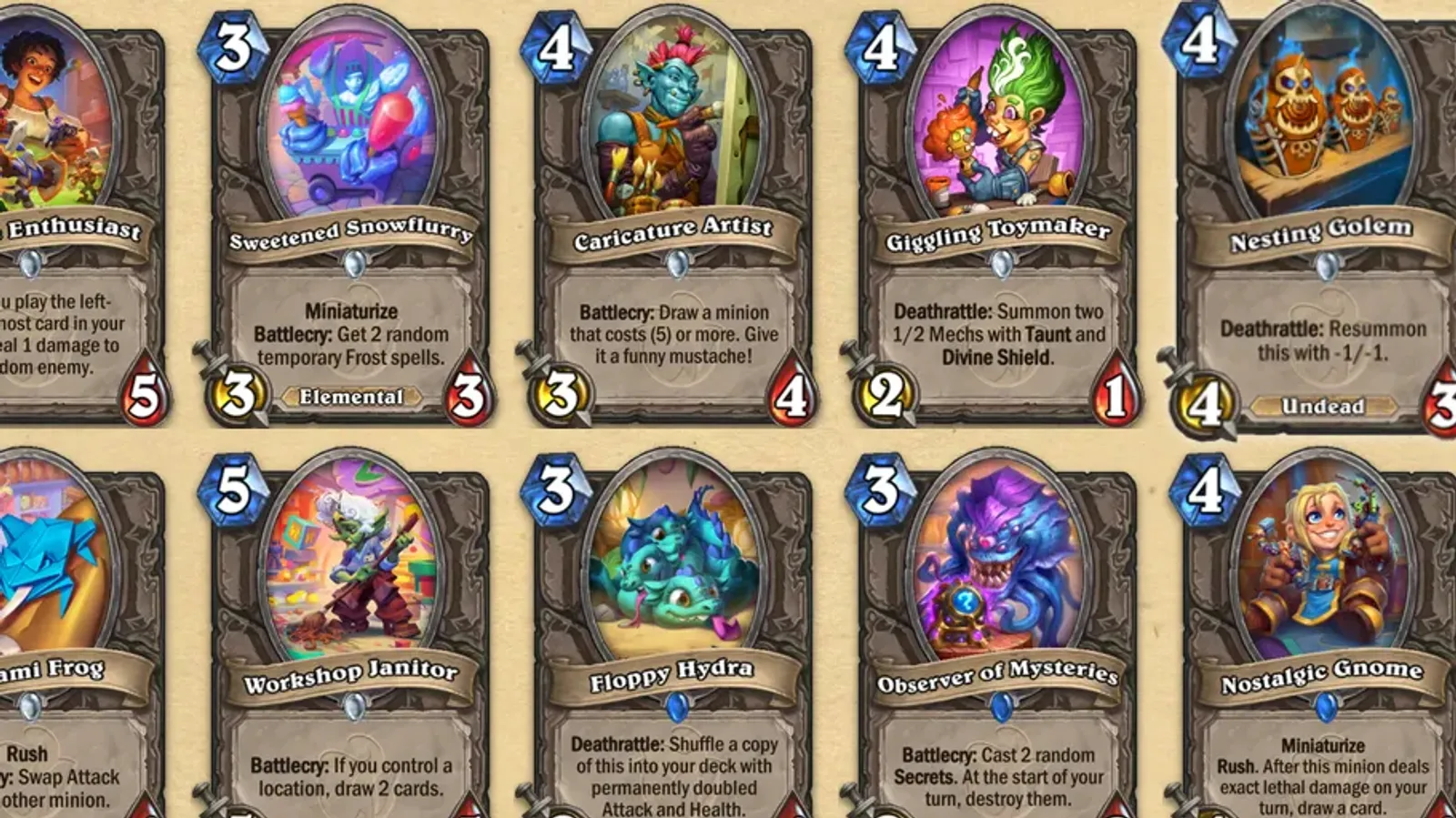 Hearthstone All New Neutral Cards in Whizbang's Workshop Explained