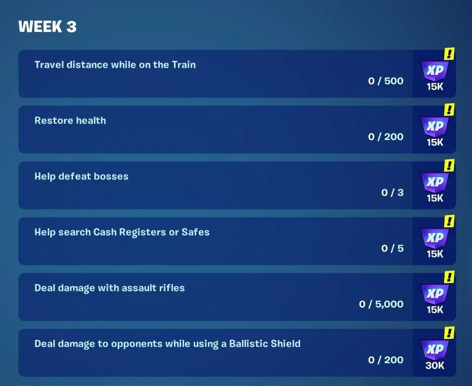 Fortnite Chapter 5 Season 1 Weekly Quests