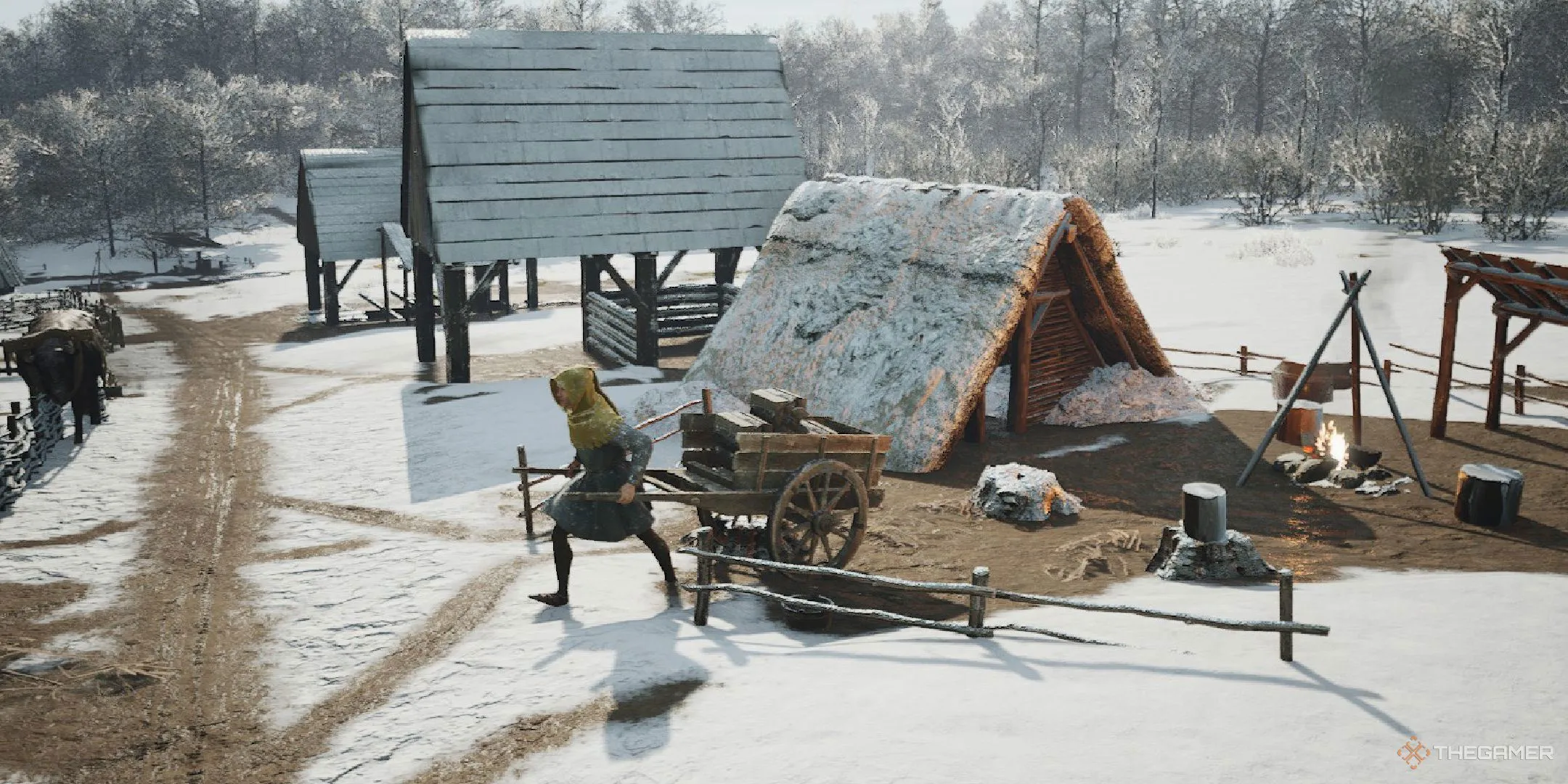 Food and Firewood Carts in Manor Lords