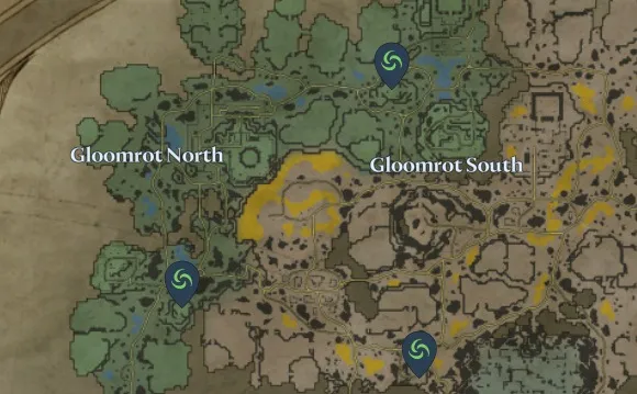 All Waygate Locations in Gloomrot North and South in V Rising