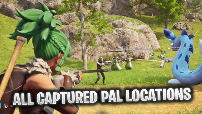 Palworld: All Captured Pal Locations on the Map