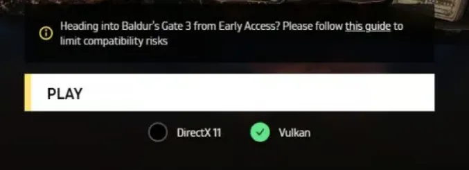 Baldurs gate 3 Vulkan or DirectX 11