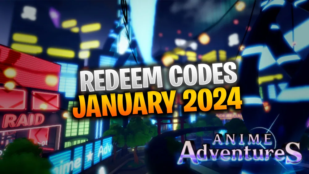 Roblox Anime Adventure Codes for January 2024