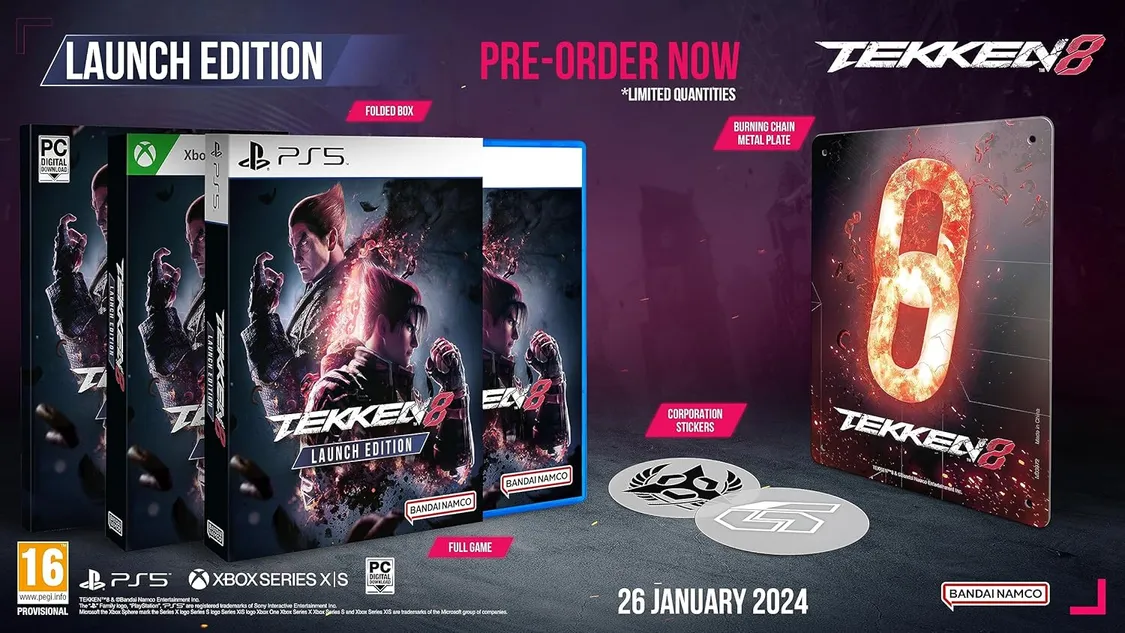 Tekken 8 PS5 Collector's Edition ITEMS ONLY