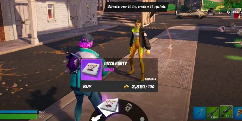 Fortnite pizza party location