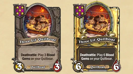 Hearthstonne Patch 29.6: New Minions, All Hero and Minion Updates Three Lil’ QuilboarThree Lil’ QuilboarHearthstonne Patch 29.6: New Minions, All Hero and Minion Updates Three Lil’ Quilboar