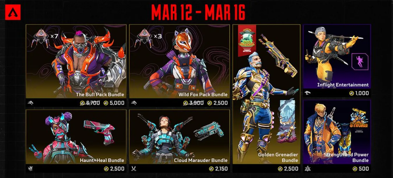 Apex Legends Inner Beast Collection Event New Items Legendary skins the hunt game mod takeover rewards store