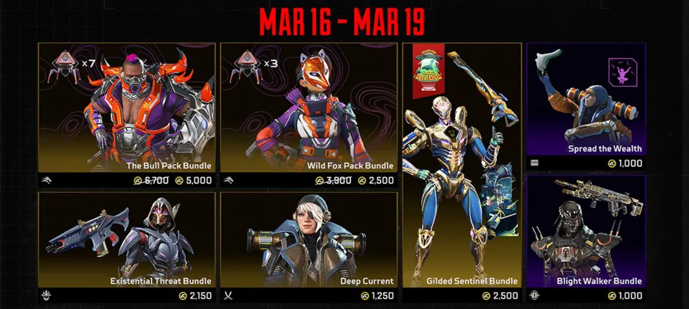 Apex Legends Inner Beast Collection Event New Items Legendary skins the hunt game mod takeover rewards store
