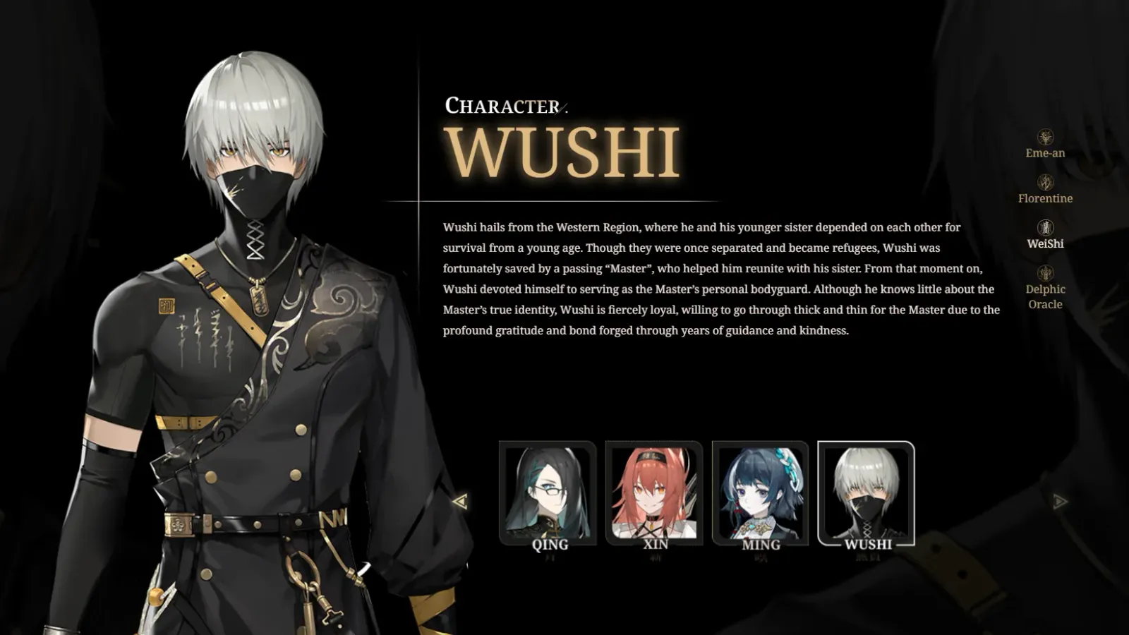 Black Beacon: Wushi Character Introduction