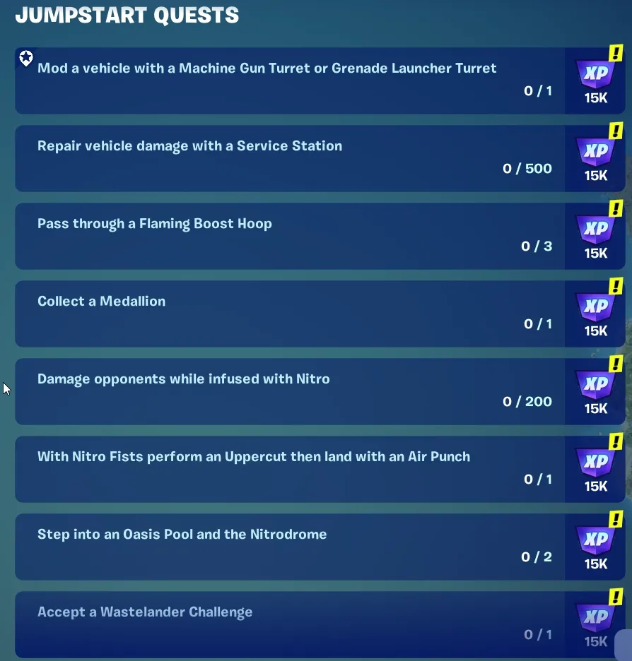 How to Complete Every Jumpstart Quest in Fortnite Chapter 5 Season 3