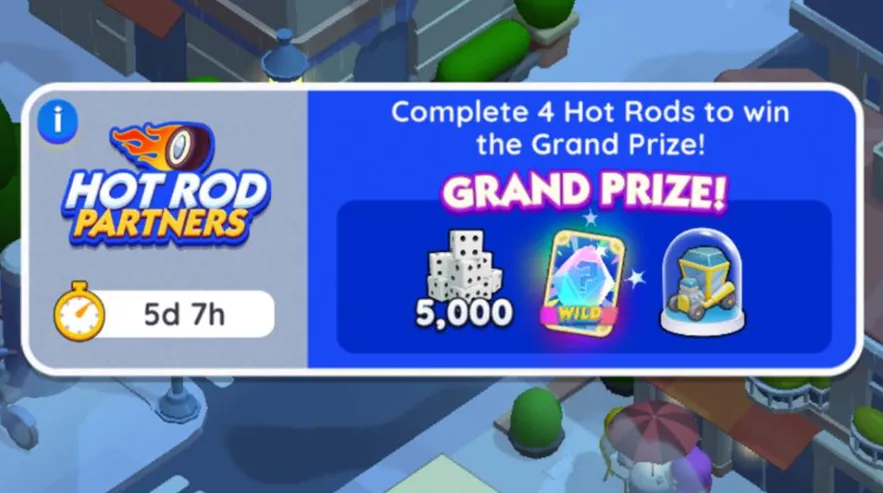 Monopoly GO Hot Rod Partners: Milestones & Rewards