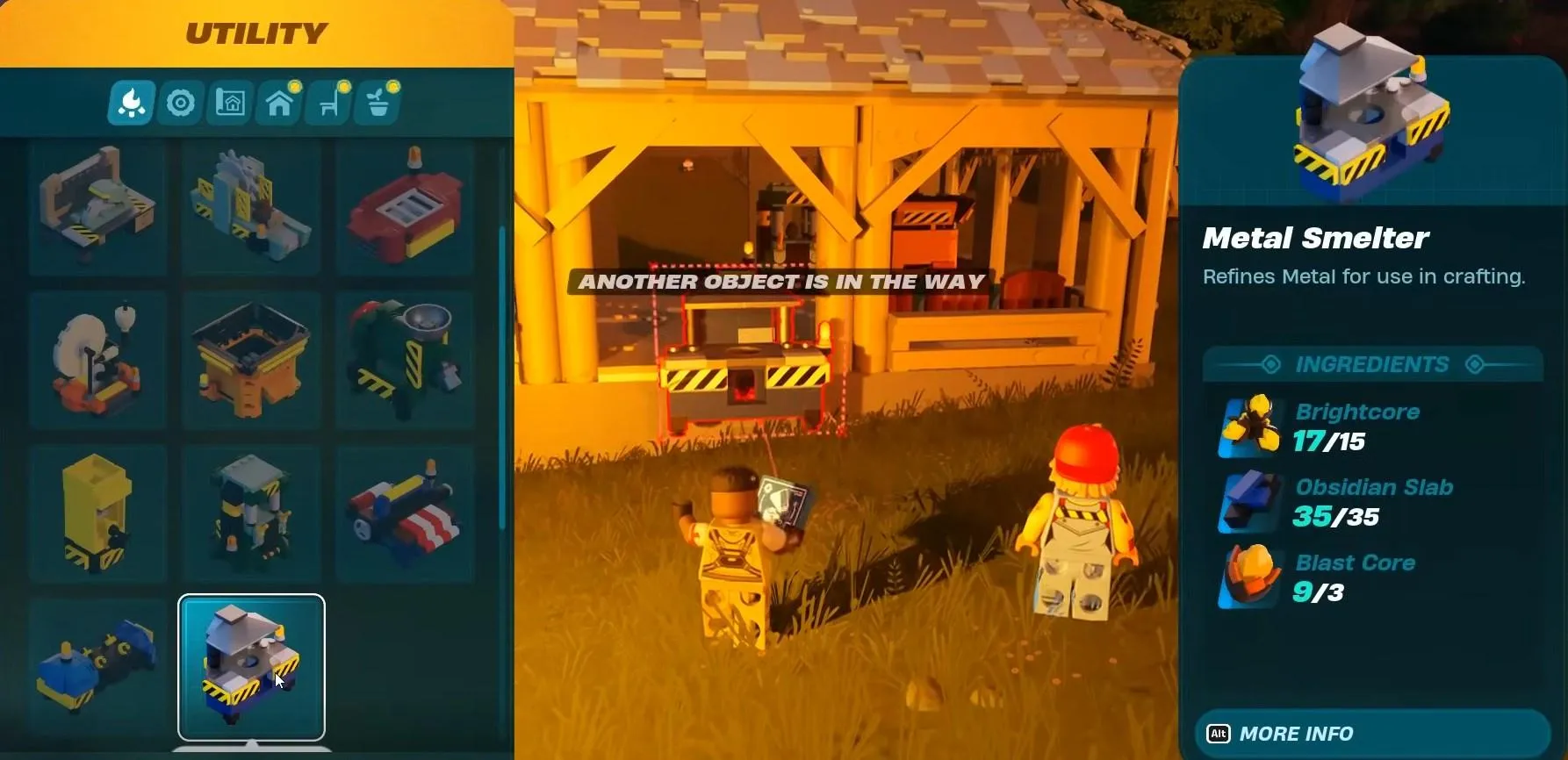how to get metal smelter in LEGO Fortnite