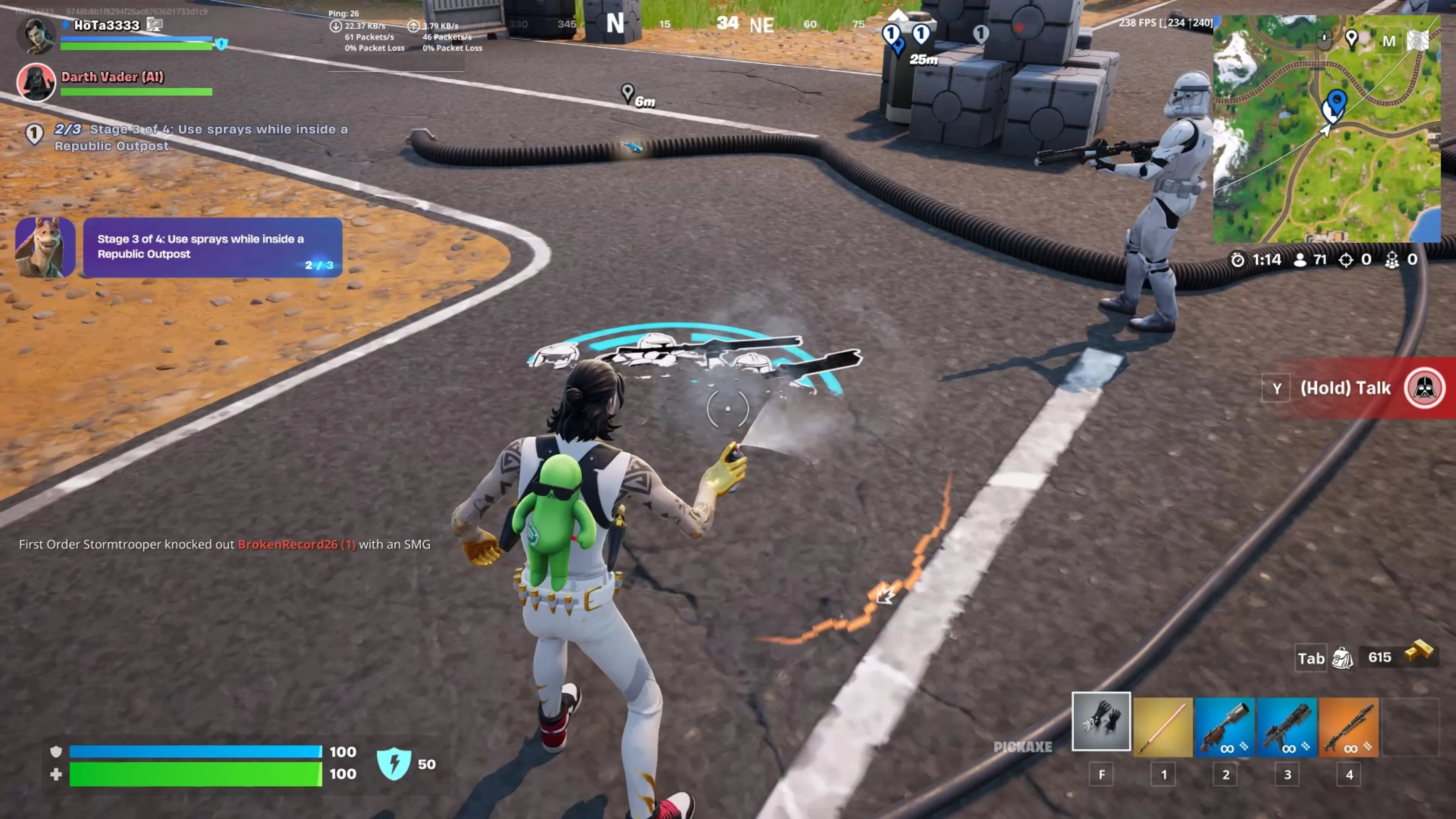 3. Use Sprays in a Republic Outpost 3. Use Sprays in a Republic Outpost