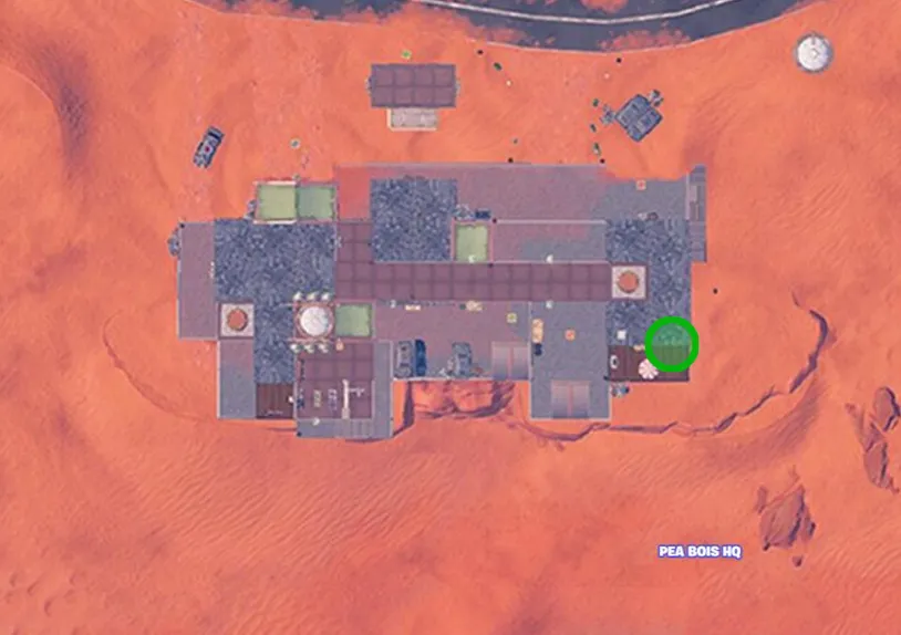 Peabody's Pea Buddies Location in Fortnite