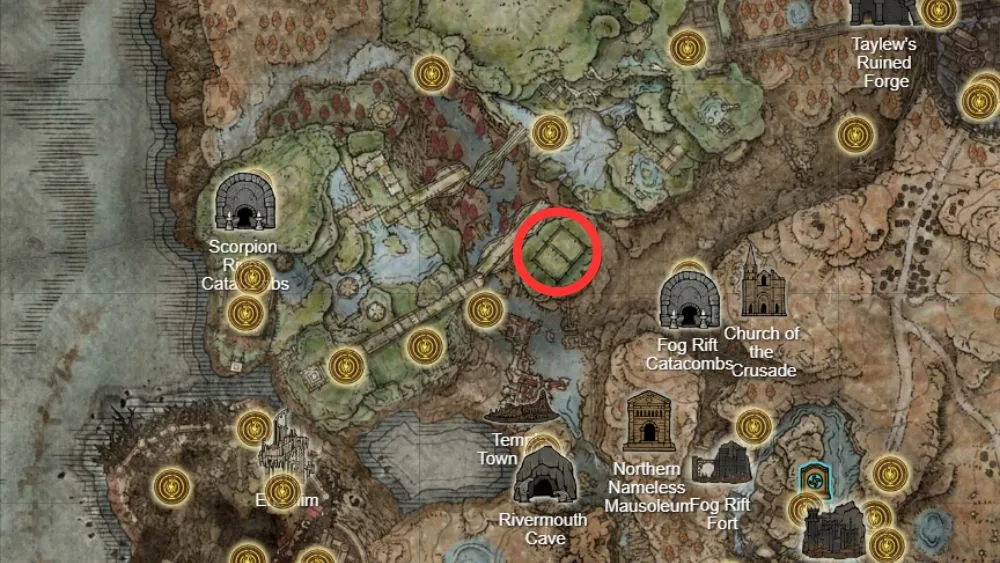 Elden Ring All Shadow of the Erdtree Boss Locations on Map 33.jpg