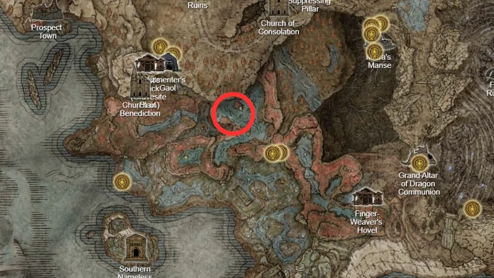 Elden Ring All Shadow of the Erdtree Boss Locations on Map 19.jpg