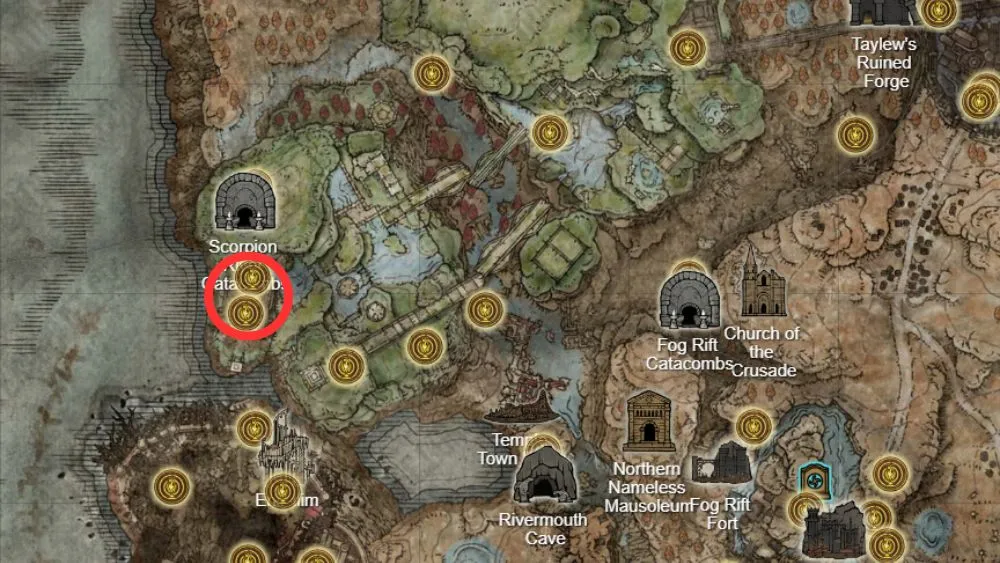 Elden Ring All Shadow of the Erdtree Boss Locations on Map 34.jpg