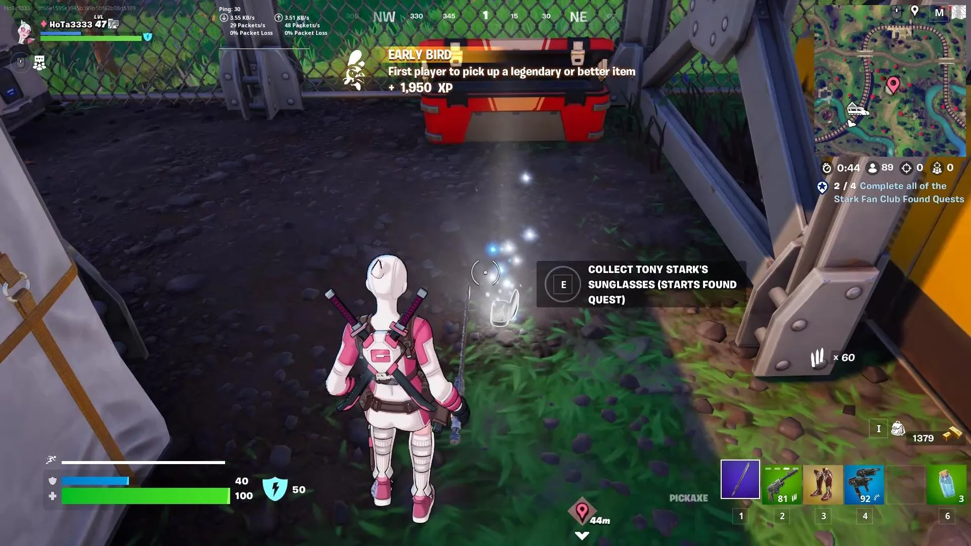 How to Complete Every Stark Fan Club Found Quest in Fortnite