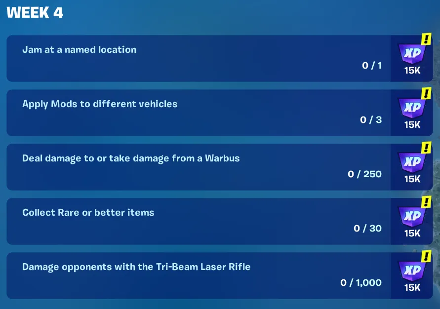 How to Complete Every Week 4 Quest in Fortnite Chapter 5 Season 3