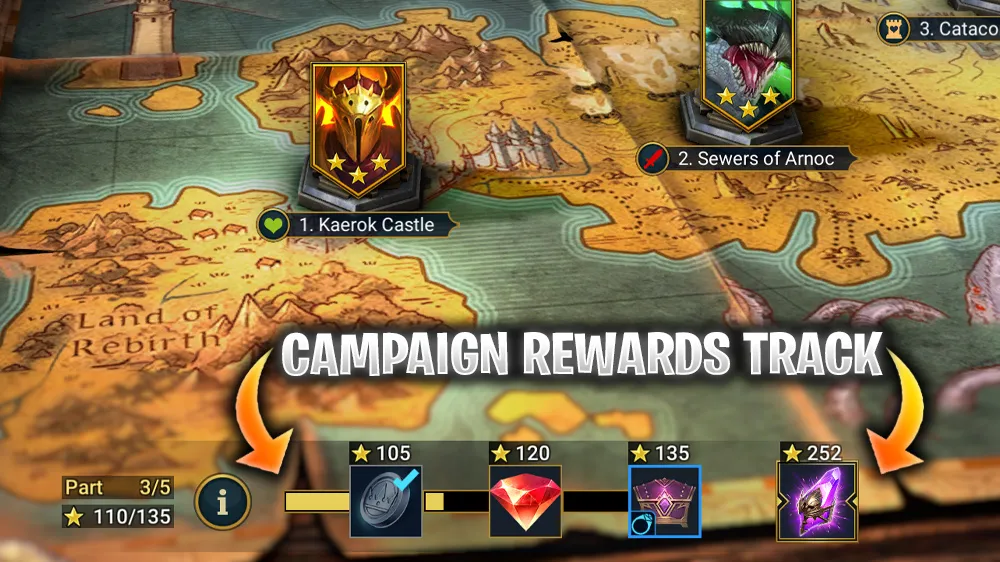 Raid Campaign Star Rewards Track