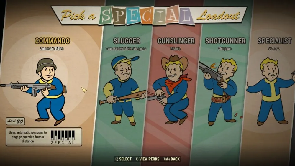 Fallout 76: лучшая стартовая экипировка