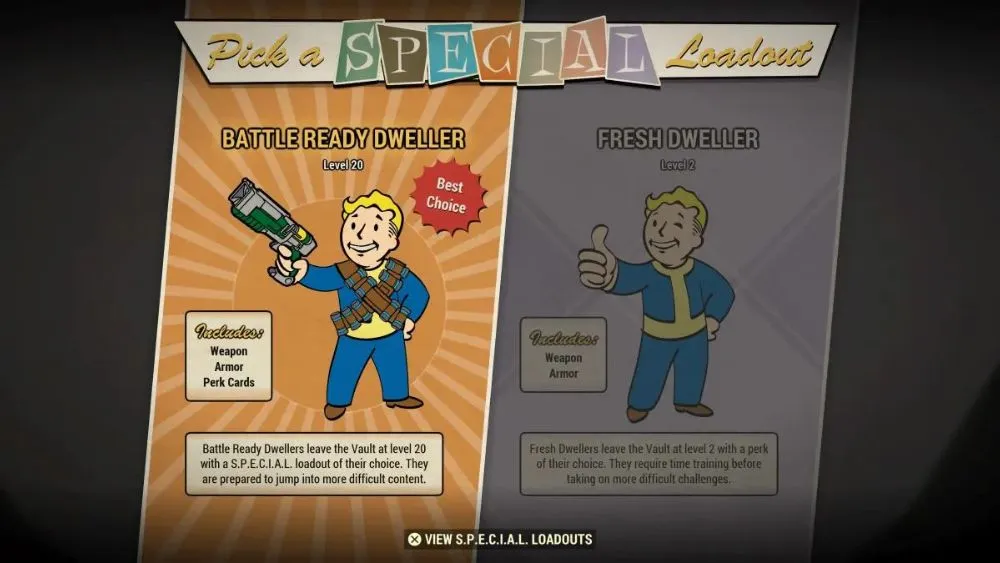 Fallout 76: 最良の初期装備