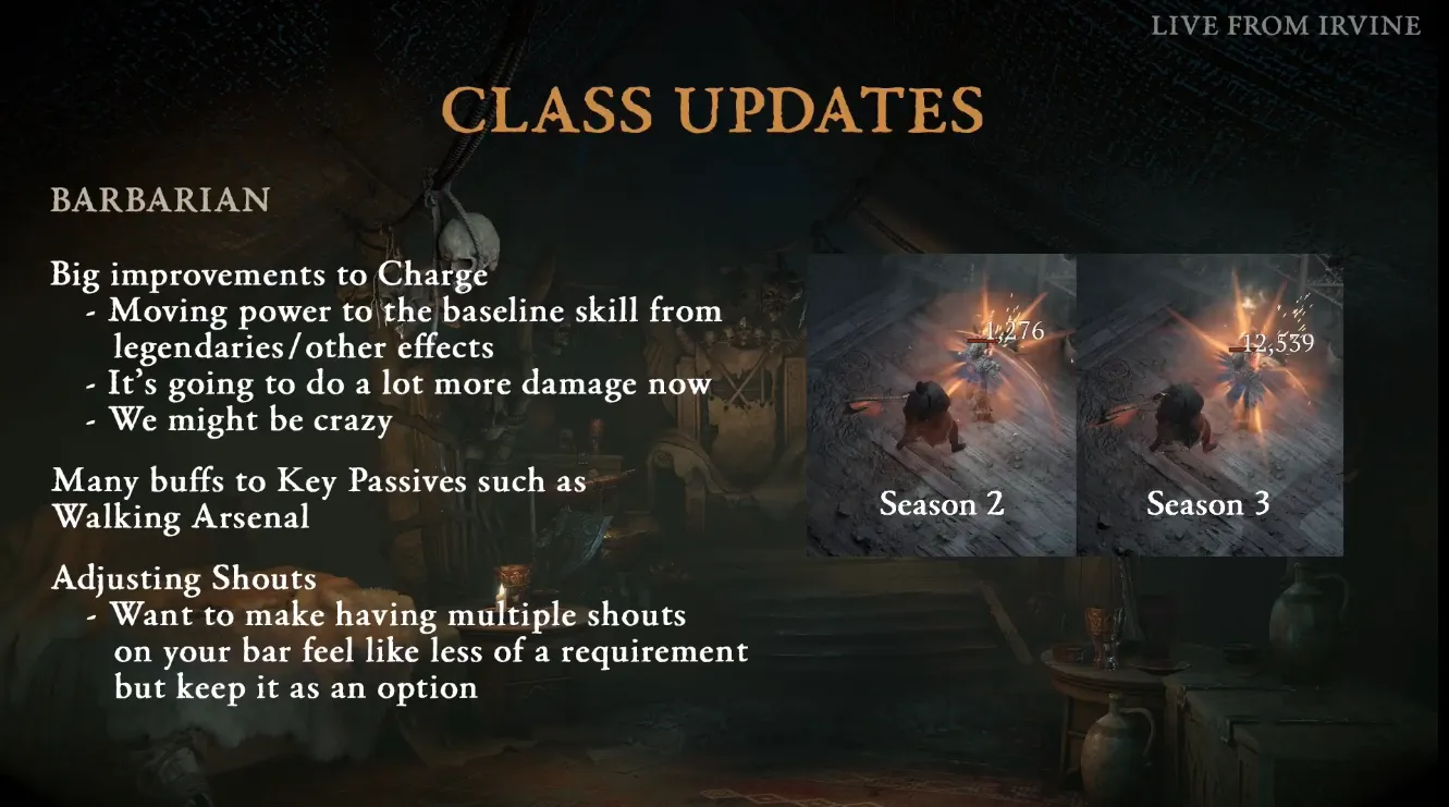 Diablo 4 Season 3 Barbarian Changes