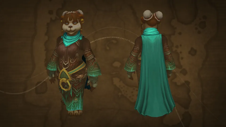 WoW Armor Transmog Ensemble: Wanderer’s Aquatic Trappings