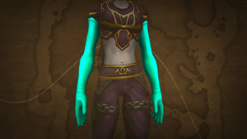 WoW Armor Transmog Flowing Aquatic Gloves