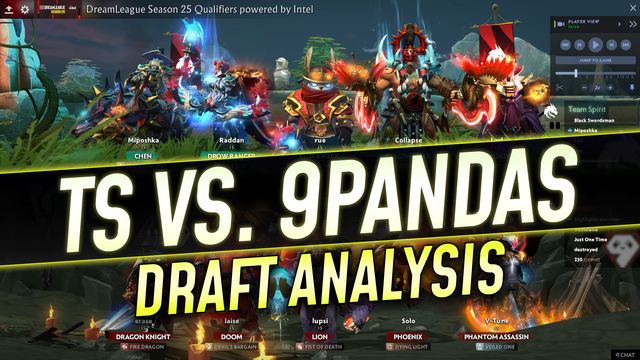 Team Spirit vs. 9Pandas Draft Analysis