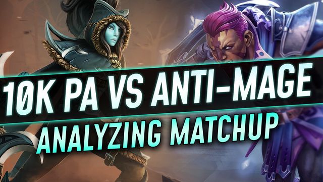 Analyzing a 10k MMR PA vs. Anti-Mage Matchup