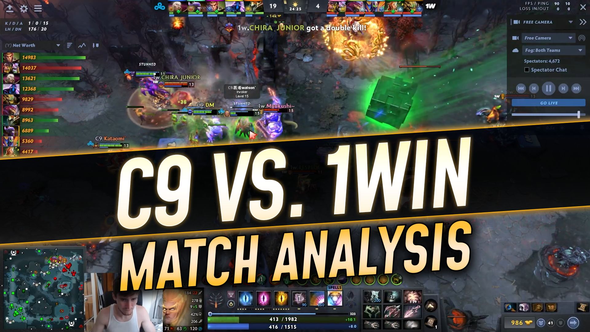 試合分析: C9 vs. 1Win ft. Invoker Carry