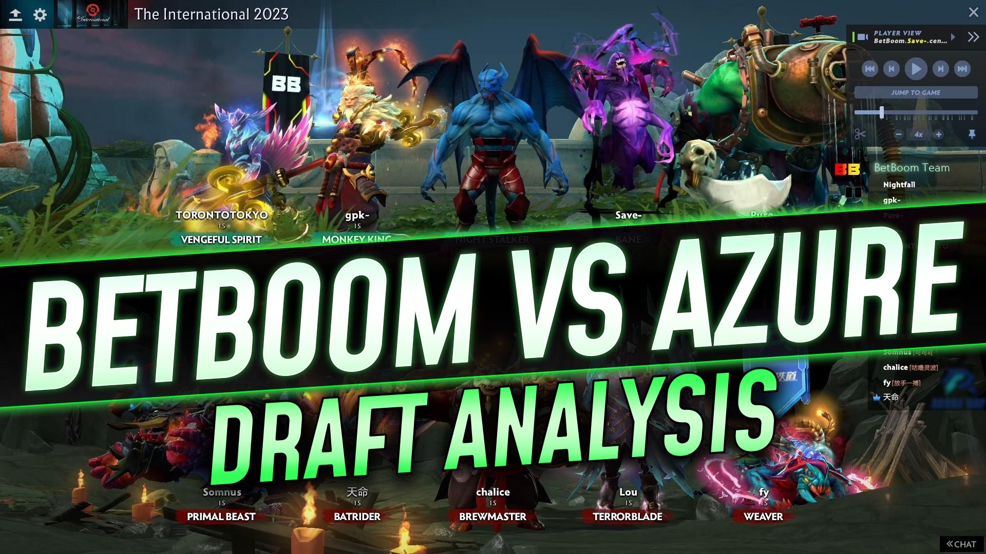 BetBoom vs. Azure Ray: Off Meta Strats によるドラフト分析