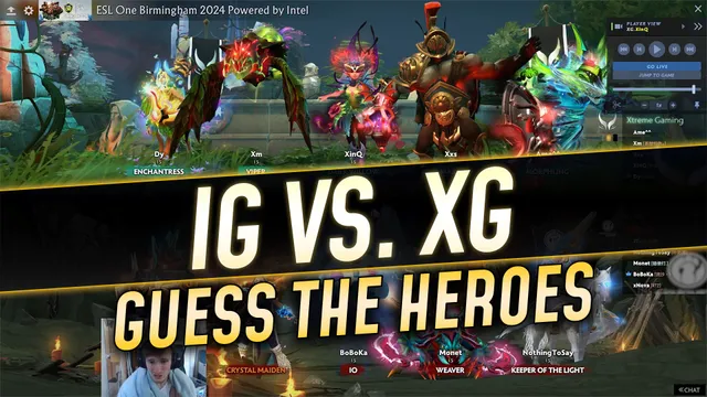 Guess the Hero: IG vs. XG Draft Analysis